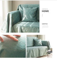 HKM-772627 Nordic Style Matte Pattern Sofa Cover in Customizable Colors