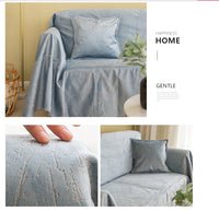 HKM-772627 Nordic Style Matte Pattern Sofa Cover in Customizable Colors