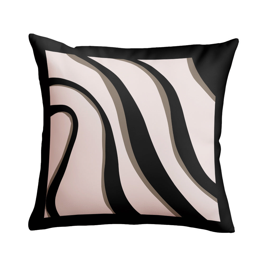 HKM-772691 Retro Sunflower Jacquard Pillow Cover - European Classical Design, 40x40cm, 45x45cm, and 50x50cm Options