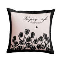 HKM-772691 Retro Sunflower Jacquard Pillow Cover - European Classical Design, 40x40cm, 45x45cm, and 50x50cm Options