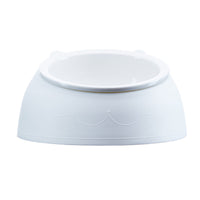 HKM-772755 Ceramic Cat and Small Dog Food Bowl, Tilted Design, 250ml Capacity, Multiple Colors Available