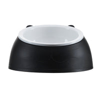 HKM-772755 Ceramic Cat and Small Dog Food Bowl, Tilted Design, 250ml Capacity, Multiple Colors Available