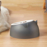HKM-772755 Ceramic Cat and Small Dog Food Bowl, Tilted Design, 250ml Capacity, Multiple Colors Available