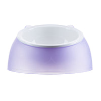 HKM-772755 Ceramic Cat and Small Dog Food Bowl, Tilted Design, 250ml Capacity, Multiple Colors Available