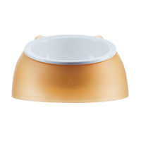 HKM-772755 Ceramic Cat and Small Dog Food Bowl, Tilted Design, 250ml Capacity, Multiple Colors Available