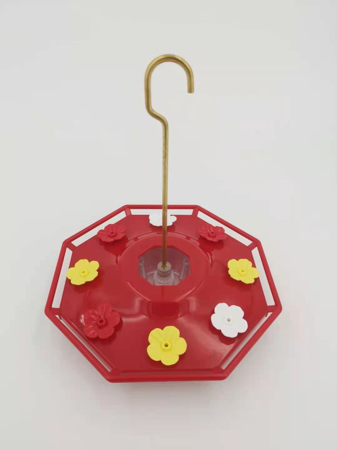 HKM-772819 Colorful Flower Hummingbird Feeder with Copper Hook and Ant Prevention Design