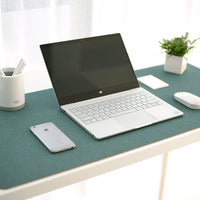 HKM-772947 Bendable Double-Sided Natural Cork Mouse Pad - Ocean Blue Edition, Non-Slip, 900x420mm/800x300mm