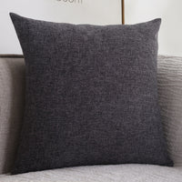 HKM-773011 Thickened Solid Color Cotton Linen Square Sofa Cushion