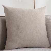 HKM-773011 Thickened Solid Color Cotton Linen Square Sofa Cushion