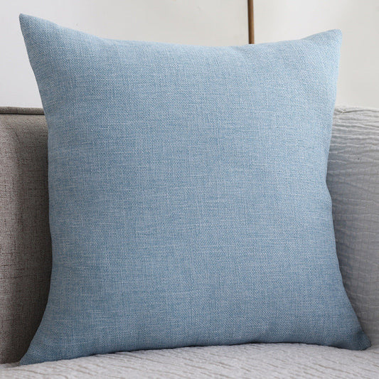 HKM-773011 Thickened Solid Color Cotton Linen Square Sofa Cushion