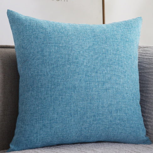 HKM-773011 Thickened Solid Color Cotton Linen Square Sofa Cushion