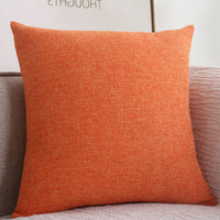 HKM-773011 Thickened Solid Color Cotton Linen Square Sofa Cushion