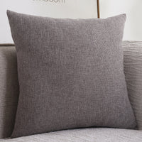 HKM-773011 Thickened Solid Color Cotton Linen Square Sofa Cushion