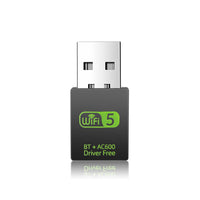HKM-773075 Wireless Bluetooth Receiver and Hotspot Emitter - 600 Mbps, Compatible with Windows XP/7/8/10/Vista, USB 2.0