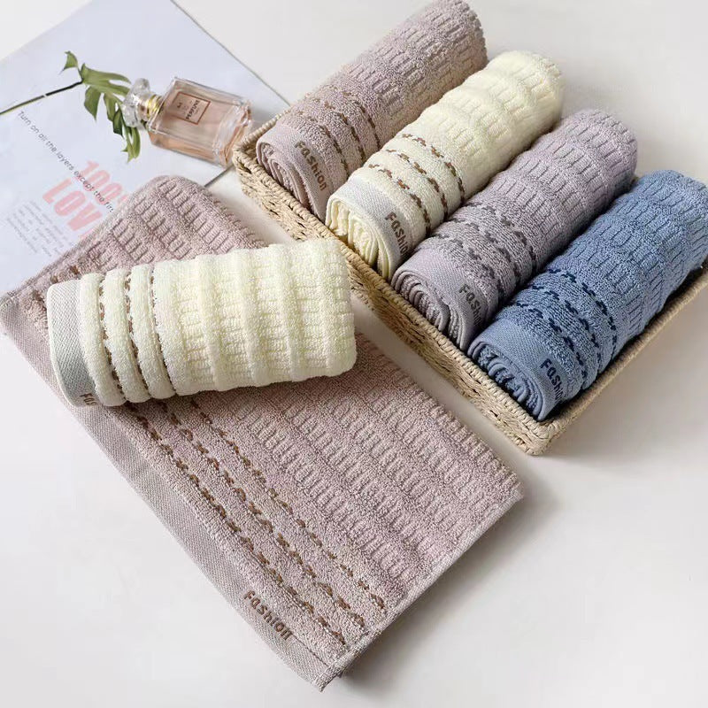 HKM-773139 Cotton Household and Face Towels in Assorted Colors and Patterns
