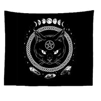 HKM-773267 Nordic Rectangle Tapestry with Cartoon/Anime Design and Mysterious Inscription