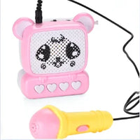 HKM-773459 Children's Portable Handheld Music Box with Microphone - Fun Singing Toy for 18 Months and Up