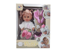 HKM-773523 12 Inch Soft Mini Baby Doll with 4 Sounds for Kids Ages 2-7