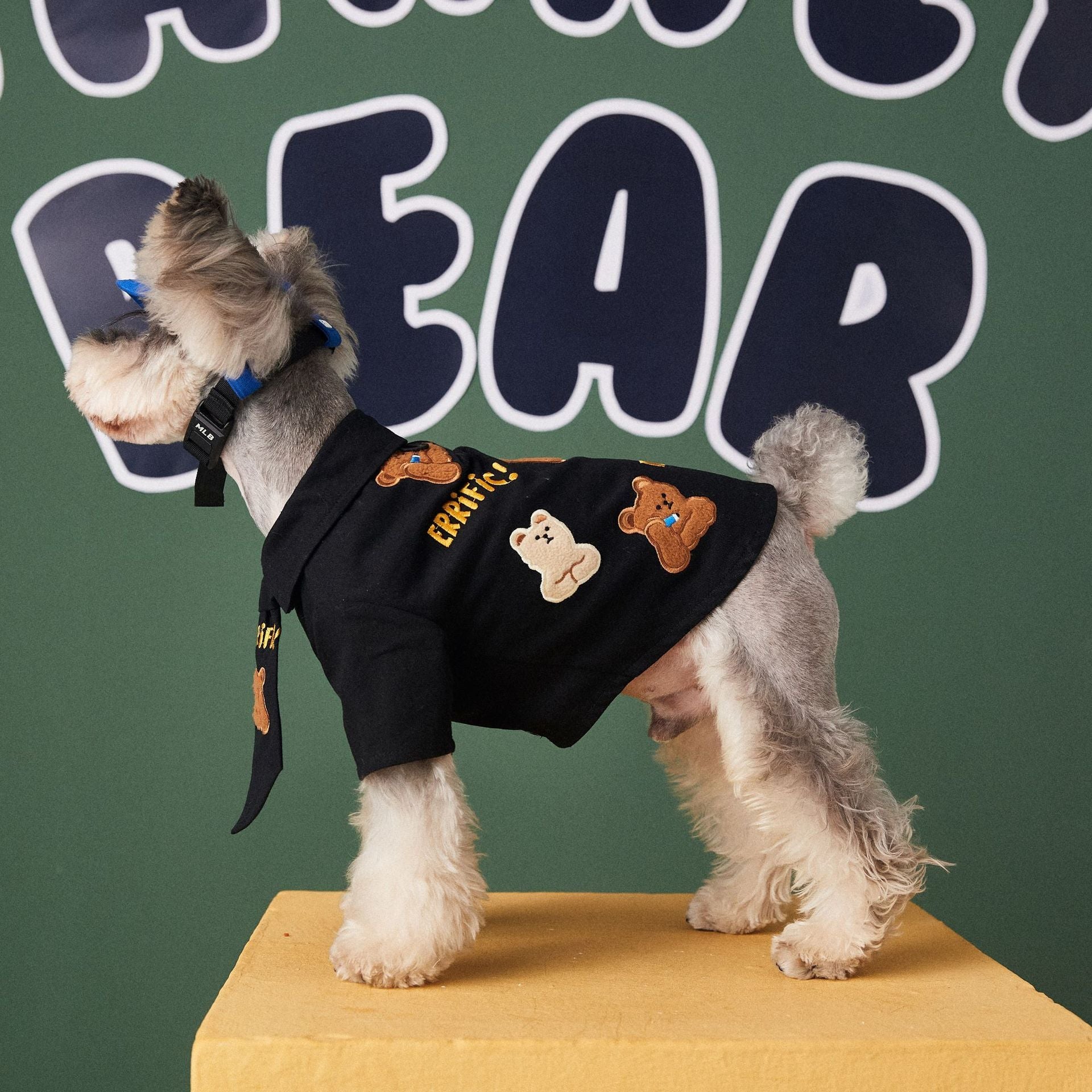 HKM-773523 Trendy Cotton Shirt with Tie for Small and Medium Dogs in Casual Style