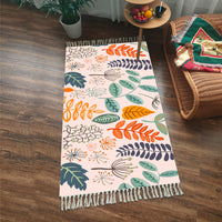 HKM-773779 Nordic Style Imitation Cotton and Linen Tassel Woven Floor Mat Cushion - Available in Unique Patterns and Sizes
