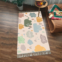 HKM-773779 Nordic Style Imitation Cotton and Linen Tassel Woven Floor Mat Cushion - Available in Unique Patterns and Sizes