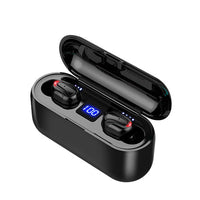 HKM-773779 Q32-1 LED Bluetooth 5.0 Binaural Headset with Voice Control and Stereo Sound