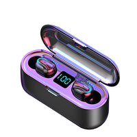 HKM-773779 Q32-1 LED Bluetooth 5.0 Binaural Headset with Voice Control and Stereo Sound
