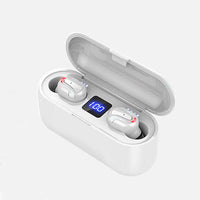 HKM-773779 Q32-1 LED Bluetooth 5.0 Binaural Headset with Voice Control and Stereo Sound