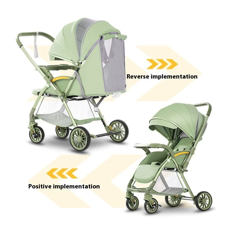 KTX-773907 2 in 1 Multifunctional Baby Stroller and Wagon with Car Seat Attachment
