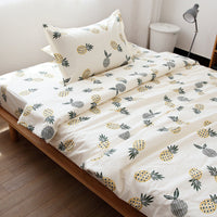 HKM-774035 Cotton Twill Bed Sheet Set with Quilt Cover and Pillowcase - Multiple Sizes Available