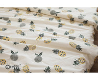 HKM-774035 Cotton Twill Bed Sheet Set with Quilt Cover and Pillowcase - Multiple Sizes Available
