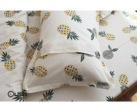 HKM-774035 Cotton Twill Bed Sheet Set with Quilt Cover and Pillowcase - Multiple Sizes Available
