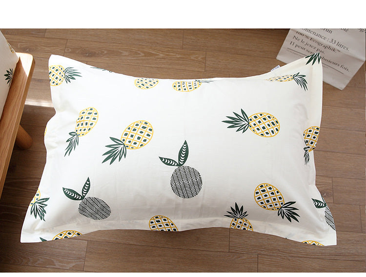 HKM-774035 Cotton Twill Bed Sheet Set with Quilt Cover and Pillowcase - Multiple Sizes Available