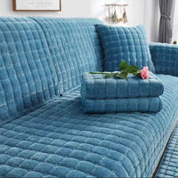 HKM-774035 Thickened Fleece Non-Slip Sofa Cushion Cover in Various Sizes and Colors