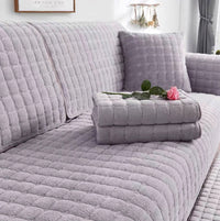 HKM-774035 Thickened Fleece Non-Slip Sofa Cushion Cover in Various Sizes and Colors
