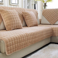 HKM-774035 Thickened Fleece Non-Slip Sofa Cushion Cover in Various Sizes and Colors