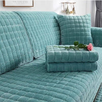 HKM-774035 Thickened Fleece Non-Slip Sofa Cushion Cover in Various Sizes and Colors