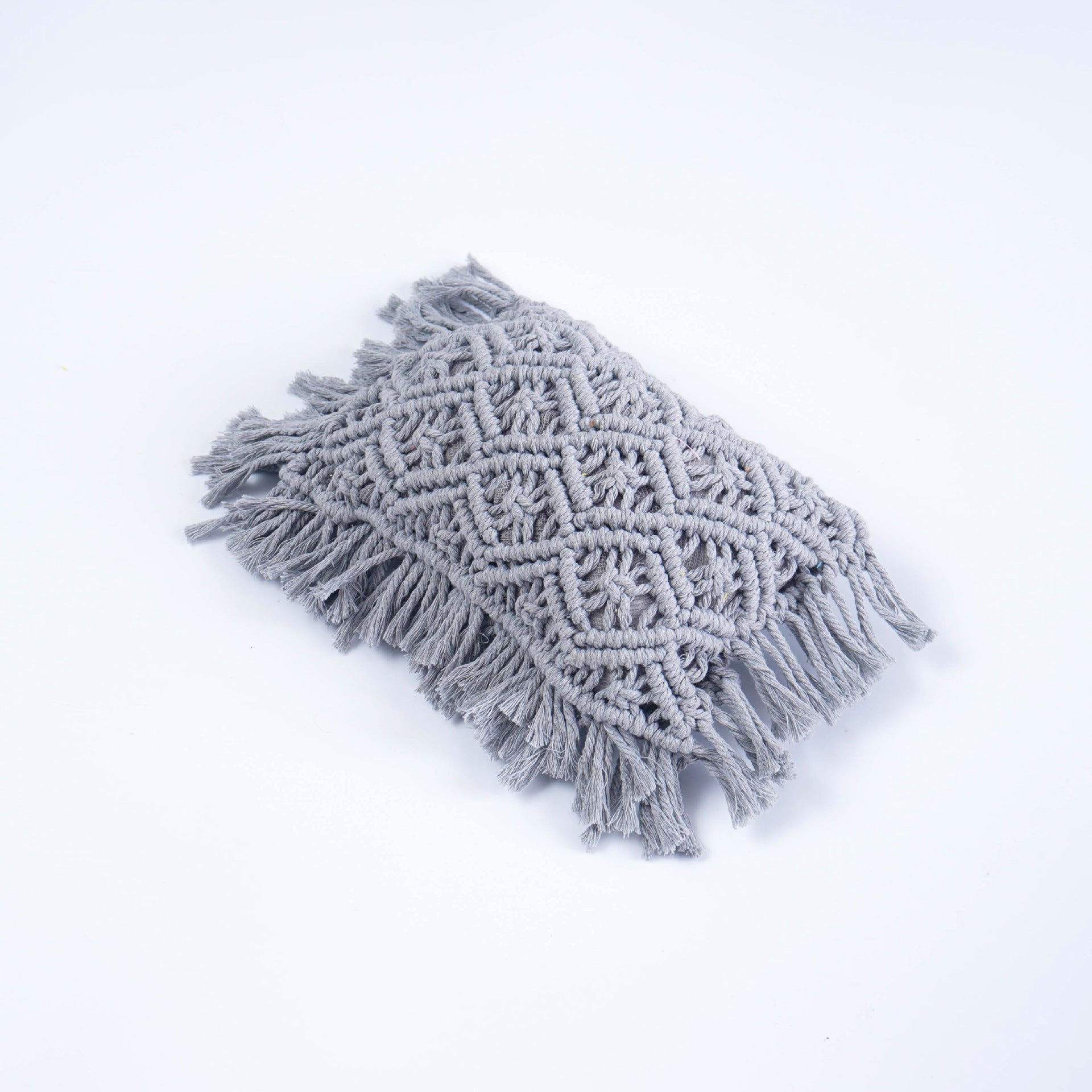 HKM-774099 Hand-Woven Cotton Polyester Tassel Pillow for Infants - Breathable & Warm - Various Colors