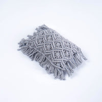 HKM-774099 Hand-Woven Cotton Polyester Tassel Pillow for Infants - Breathable & Warm - Various Colors