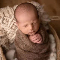 HKM-774099 Hand-Woven Cotton Polyester Tassel Pillow for Infants - Breathable & Warm - Various Colors