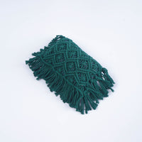 HKM-774099 Hand-Woven Cotton Polyester Tassel Pillow for Infants - Breathable & Warm - Various Colors
