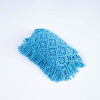 HKM-774099 Hand-Woven Cotton Polyester Tassel Pillow for Infants - Breathable & Warm - Various Colors