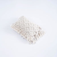 HKM-774099 Hand-Woven Cotton Polyester Tassel Pillow for Infants - Breathable & Warm - Various Colors