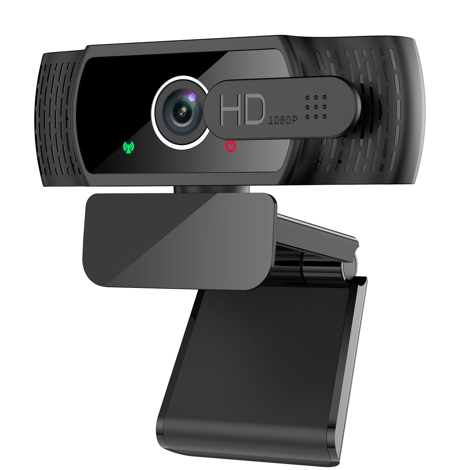 HKM-774227 HD 1080P USB Webcam with Built-in Microphone and Automatic Light Enhancement