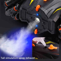HKM-774291 2.4GHz Double-Sided Remote Control Stunt Car with Light Spray Effect for Kids