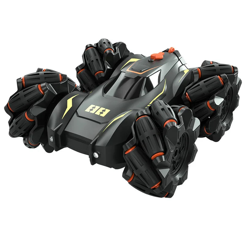 HKM-774291 2.4GHz Double-Sided Remote Control Stunt Car with Light Spray Effect for Kids