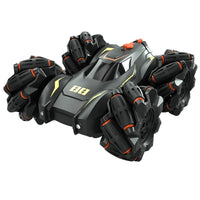 HKM-774291 2.4GHz Double-Sided Remote Control Stunt Car with Light Spray Effect for Kids