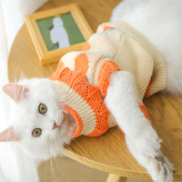 HKM-774291 Cozy Acrylic Sweater for Kittens to Reduce Shedding This Fall