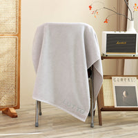 HKM-774291 Plus-sized Thickened Absorbent Bath Towel in White, Pink, Gray, Light Gray, and Dark Gray - Combed Cotton Material