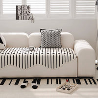 HKM-774931 Modern Light Luxury Sofa Cushion Cover - Striped Design in Vertical Points, Multiple Sizes Available